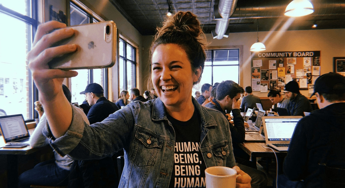 Before: Casual selfie photo