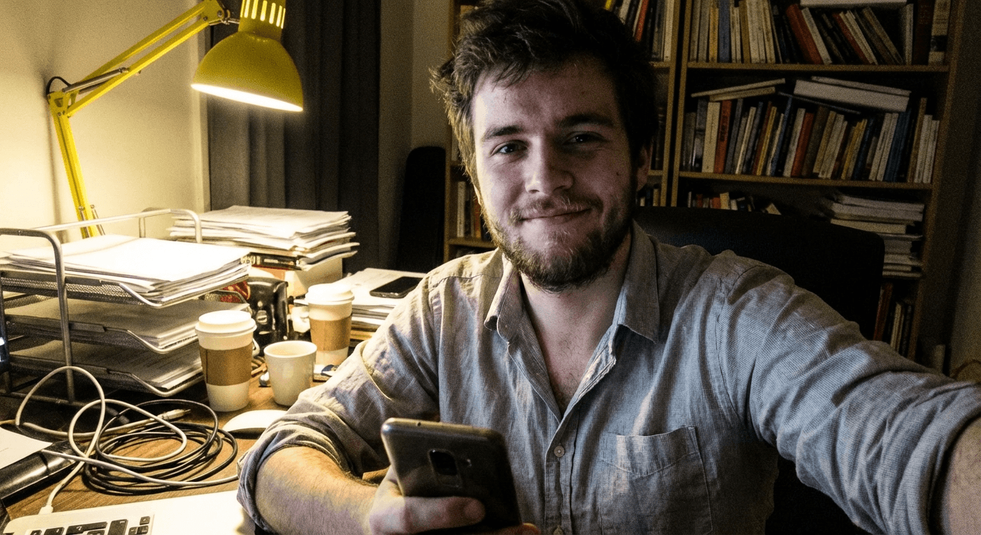 Before: Casual selfie photo